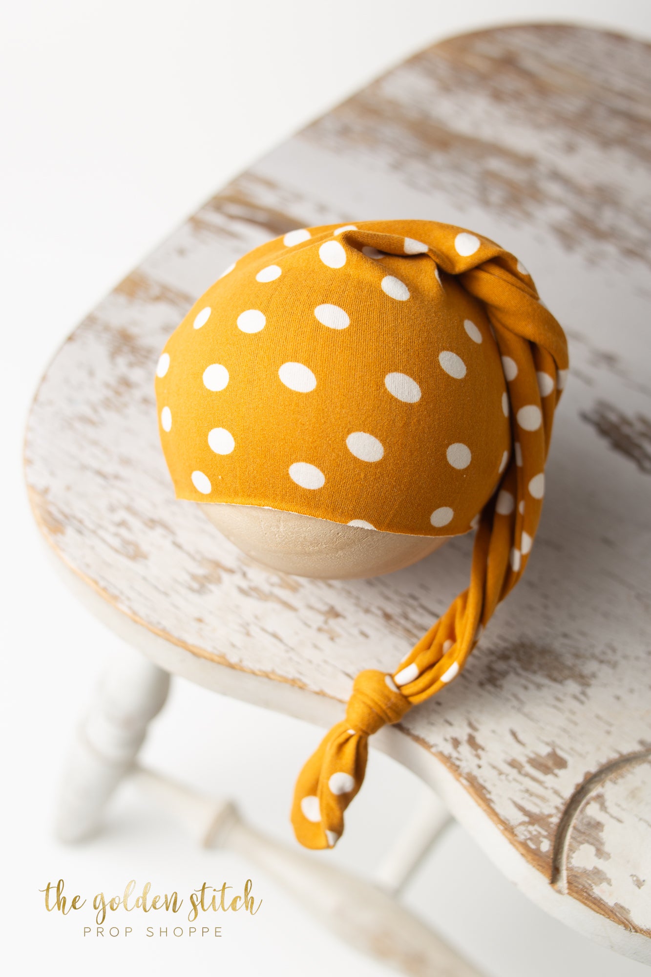 Mustard Dot Sleepy Cap