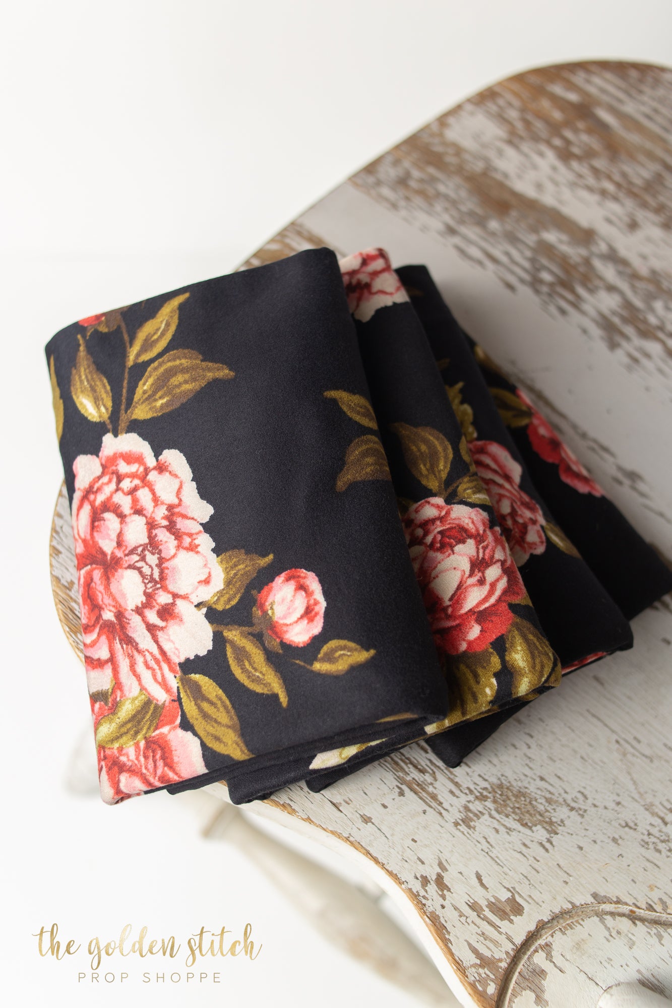 Black Rose Plush Wrap