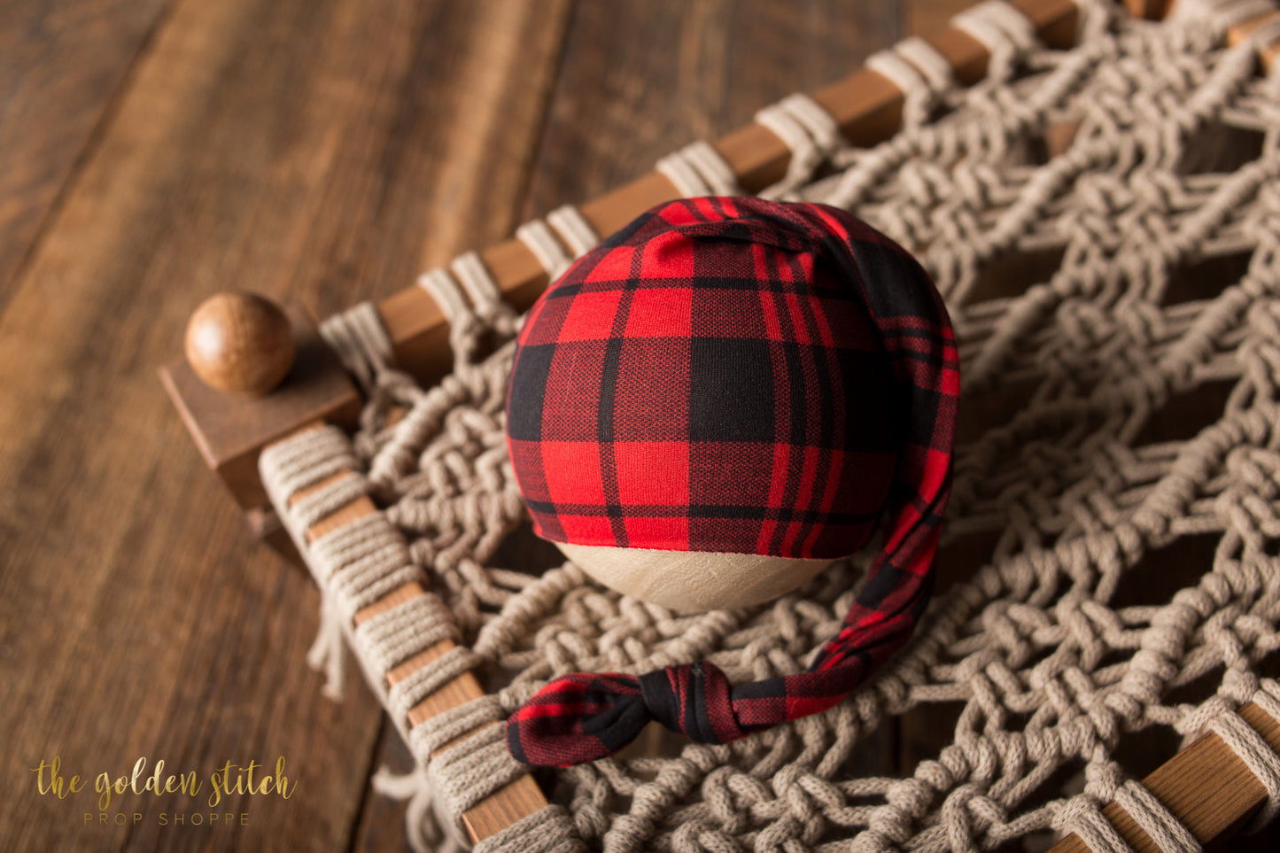 Red Plaid Sleepy Cap