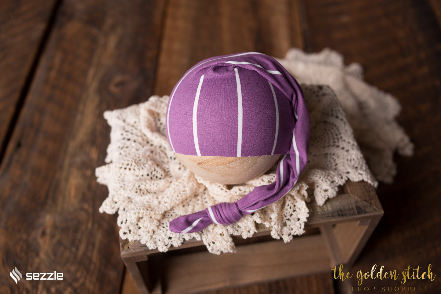 Vertical Stripe Sleepy Cap