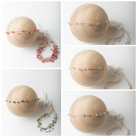 Dainty Beaded Headbands