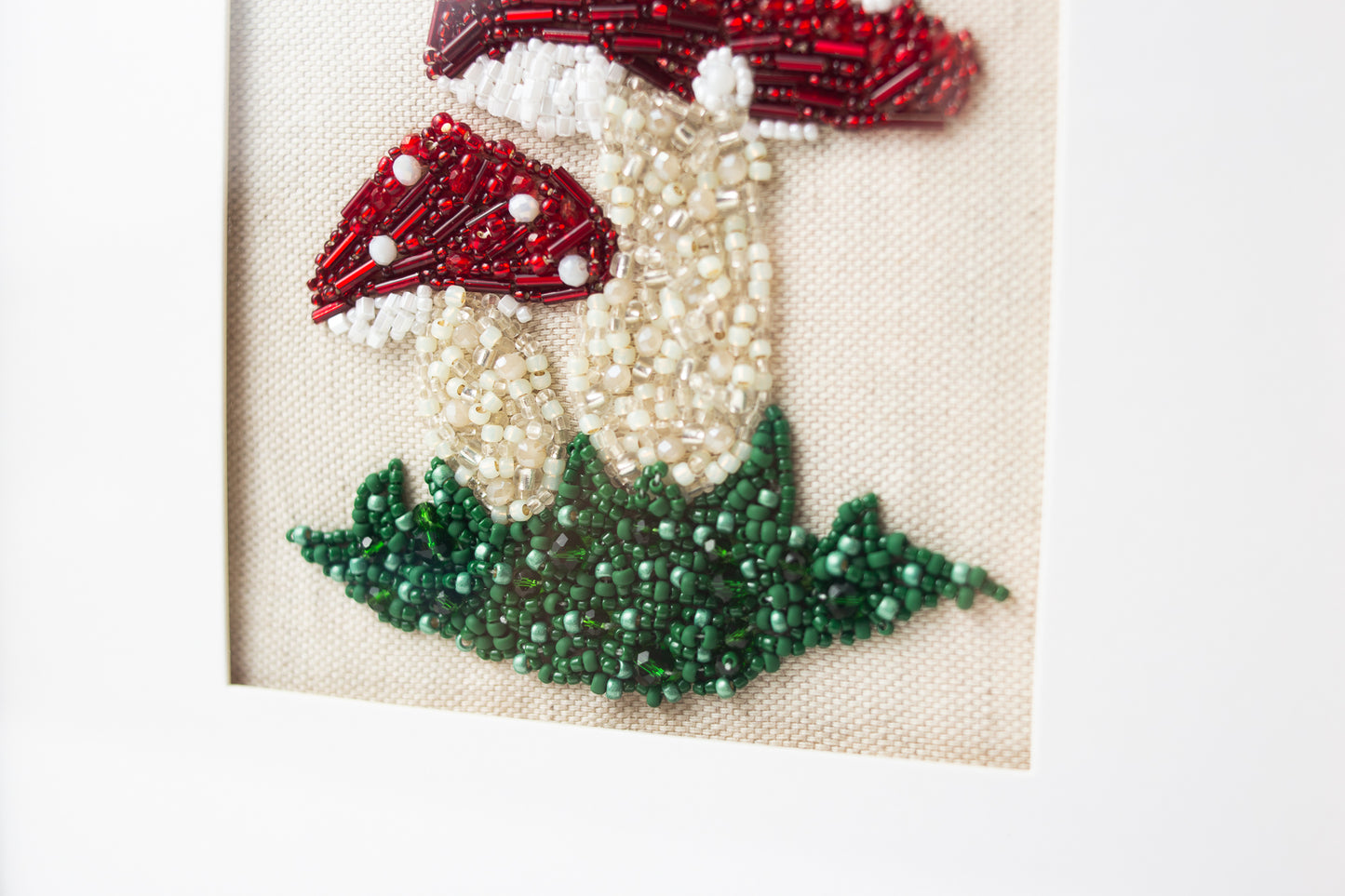 Beaded Mushroom Wall Art