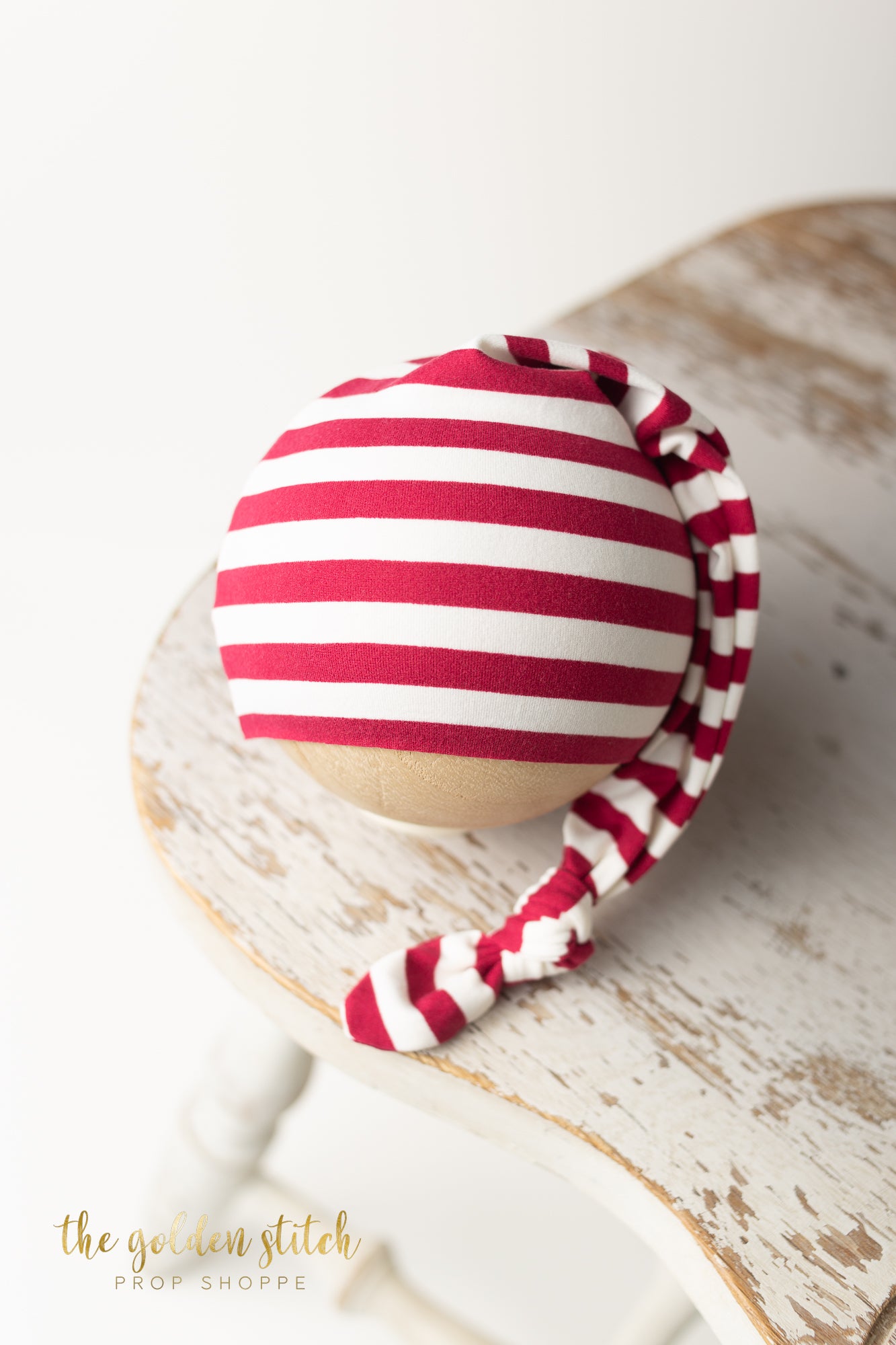 Crimson Stripe Sleepy Cap