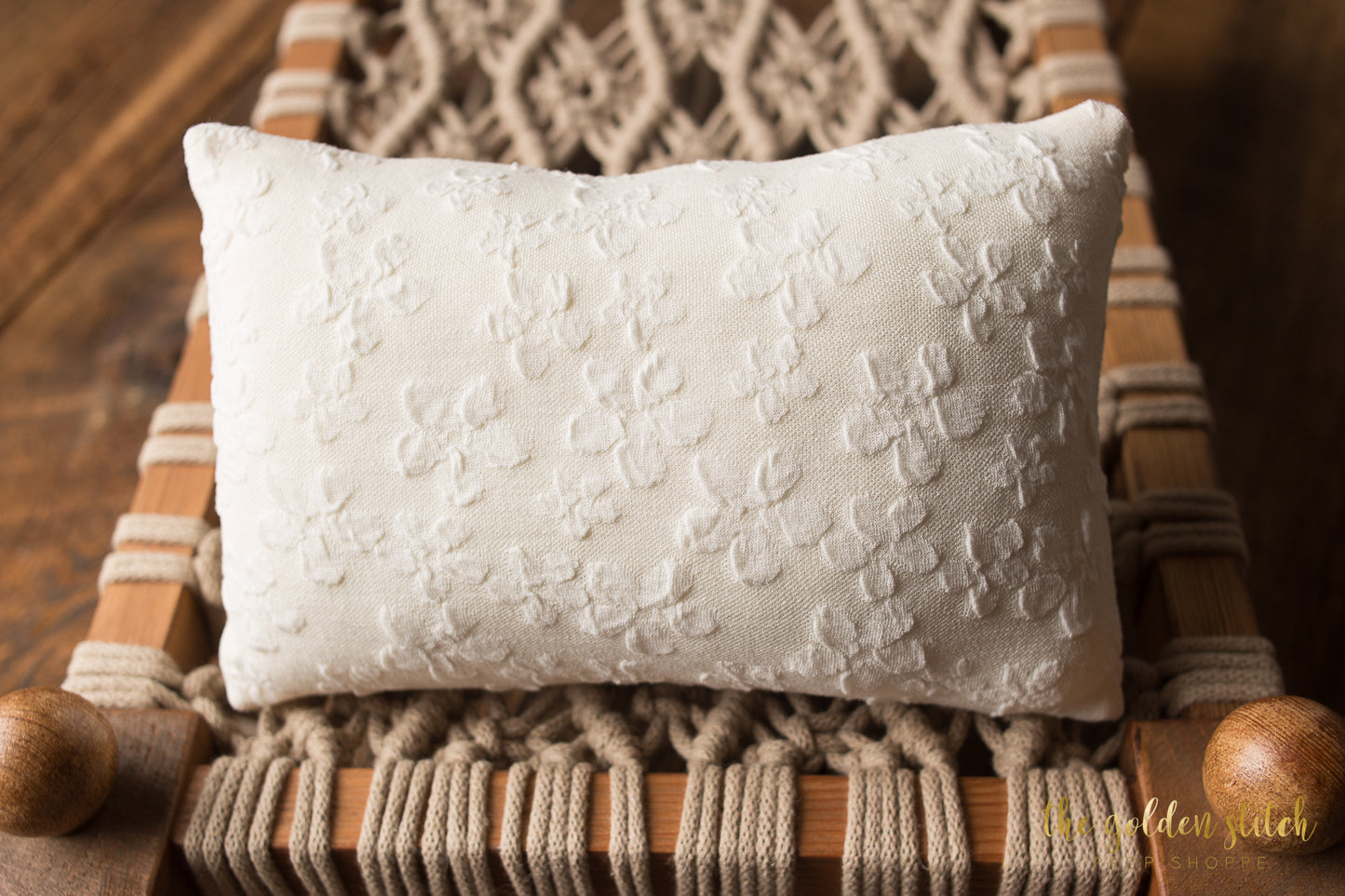 Ivory Floral Pillow
